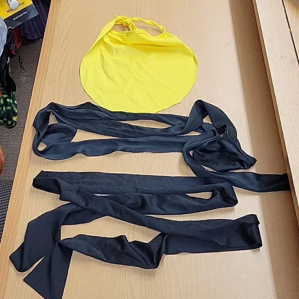 Ninja yellow and black wasp, child's costume size‎ 4-6 with sword